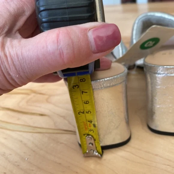 A New Day silver quilted slide with 3 inch heel - Picture 8 of 10